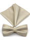 Legend Accessories Bow Tie Set with Pochette White