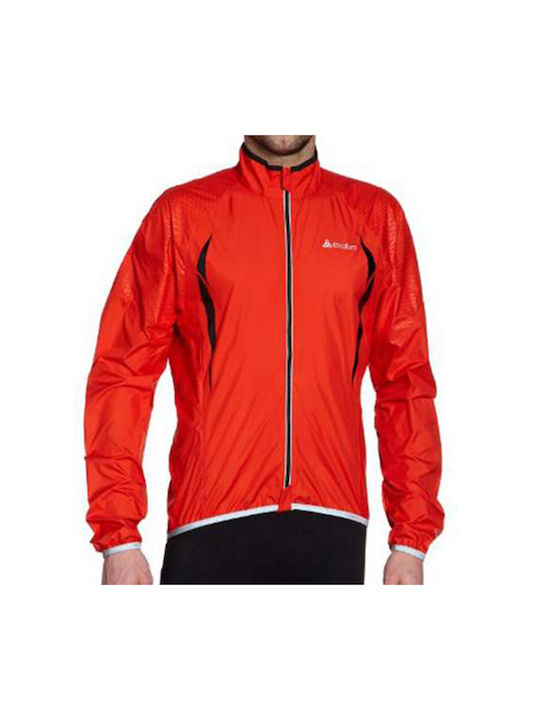 Odlo Men's Waterproof Long sleeve Cycling Windbreaker Jacket Red