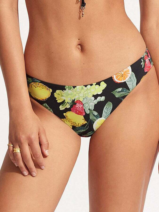 Seafolly Долнища На Бански Слип Черен