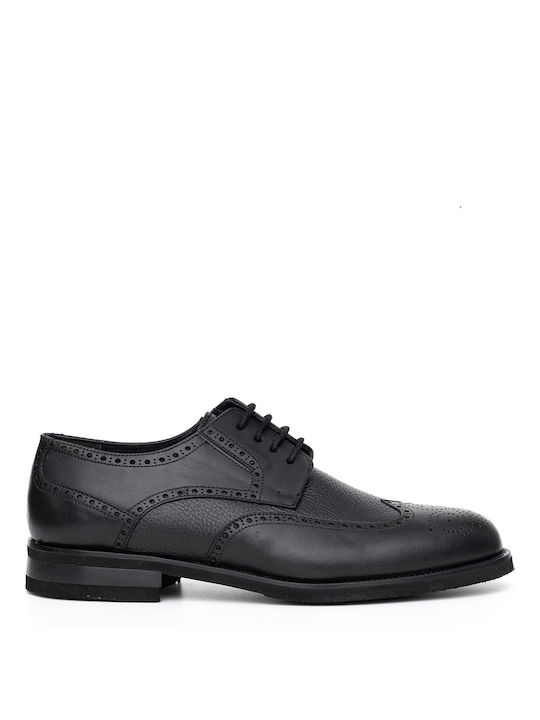 Philippe Lang Men's Leather Oxfords Black