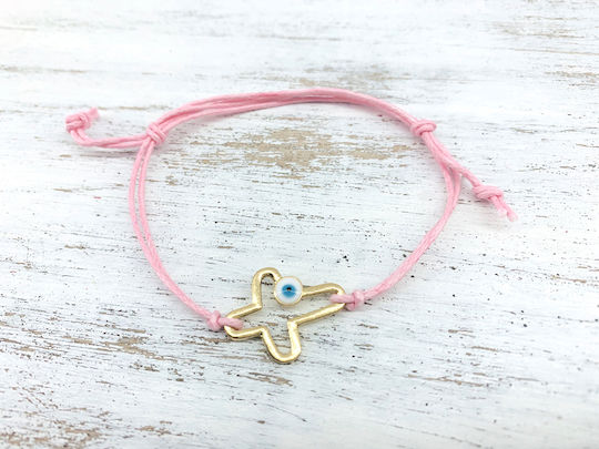 Riniotis Christening Charm Bracelet Pink 50pcs