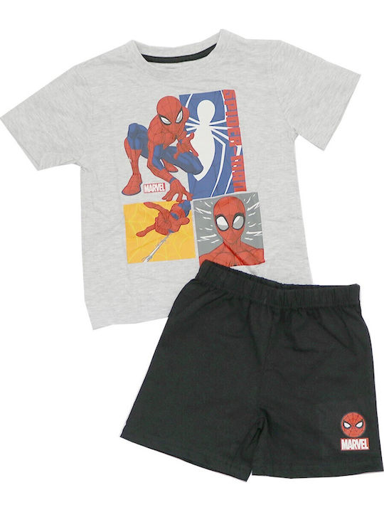 Marvel Kids' Pajamas Summer Cotton Gray