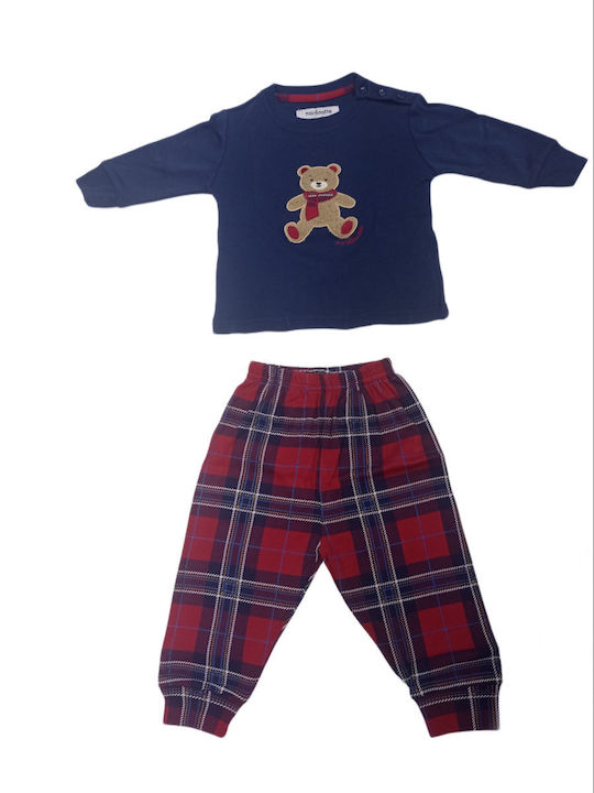 Noidinotte Set Top & Bottom Kids Winter Pyjamas Blue