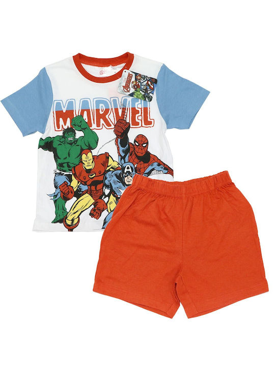 Marvel Pijama pentru copii De vară Albă