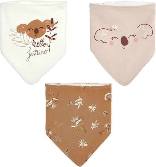 Petit Beguin Bandana material textil cu autocolant Maro 3buc