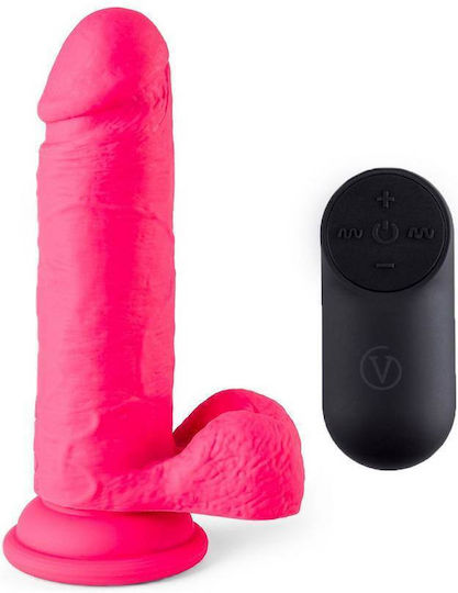 Virgite Realistic Vibrator cu Telecomandă Roz