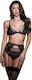 Baci Lingerie Lace Секси Комплект Бельо Черен