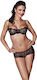 Anais Apparel Lulie Sexy Σετ Εσωρούχων με Δαντέλα Μαύρο
