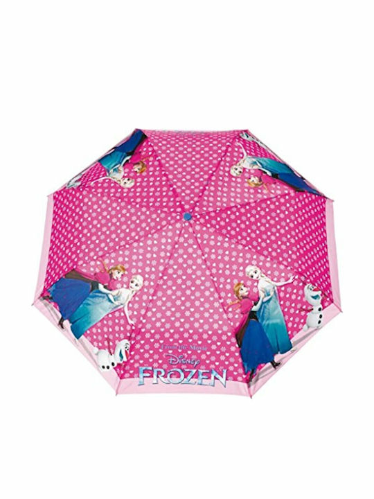 Disney Umbrelă pentru copii pliabilă Frozen Roz cu diametrul de 90cm.