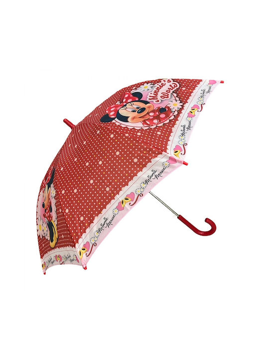 Kids Curved Handle Umbrella with Diameter 46cm Multicolour