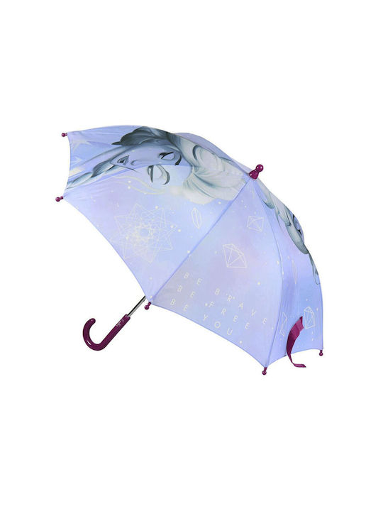 Cerda Kids Curved Handle Umbrella with Diameter 63cm Purple