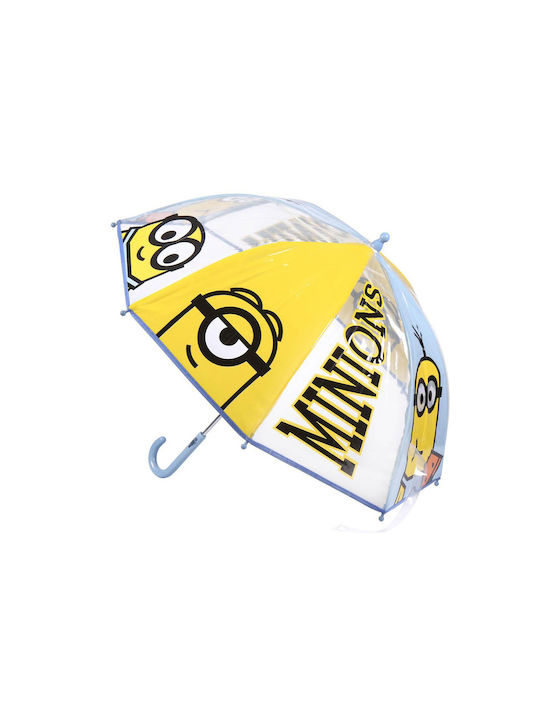 Cerda Kids Curved Handle Umbrella with Diameter 71cm Yellow