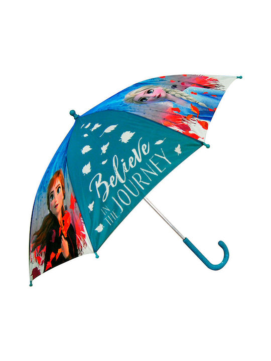 Kids Licensing Kids Curved Handle Auto-Open Umbrella with Diameter 40cm Blue