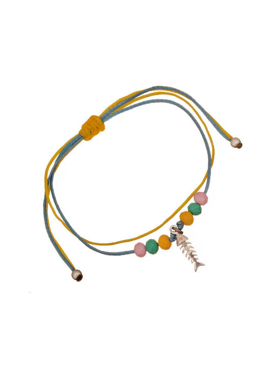 Abadianakis Kids Bracelet Macrame from Silver