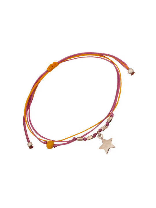 Abadianakis Kids Silver Macrame Bracelet for Girl