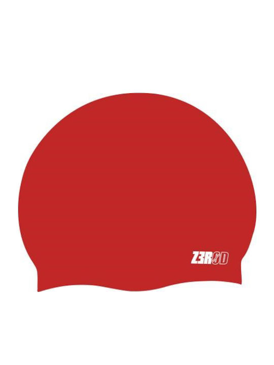 Z3r0d Silicone Adults Swimming Cap Red