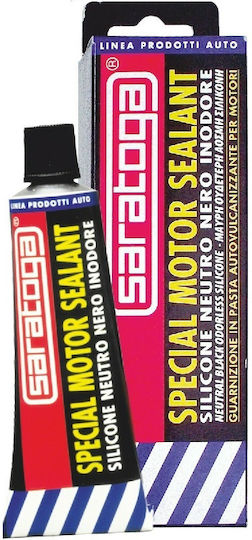 Saratoga 01007005 High Temperature Flange Glue Paste Black 80gr