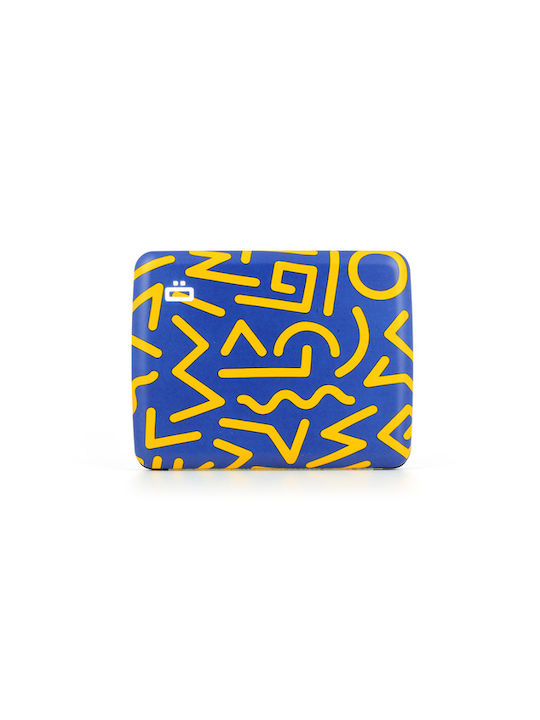 Ogon Designs BV2 BIG ZIG ZAG STOCKHOLM Ανδρικό Πορτοφόλι Καρτών Μπλε
