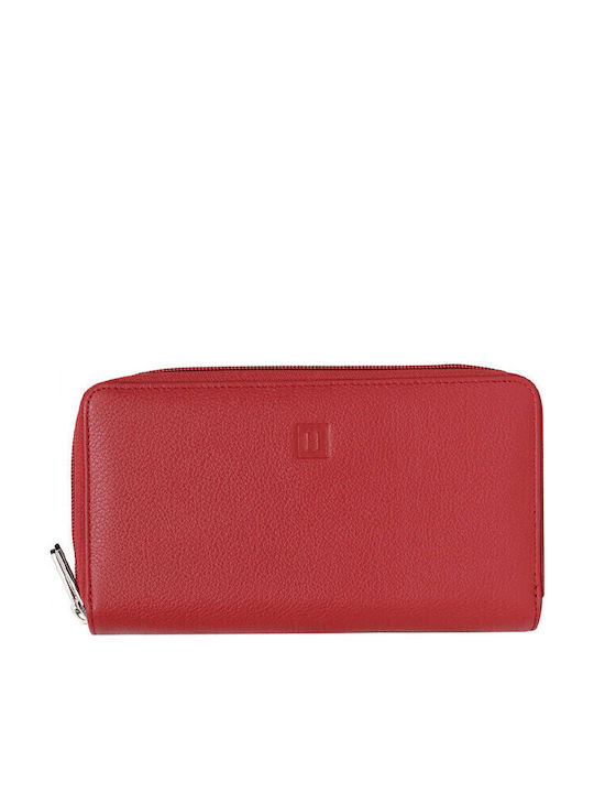 Small Leather Women's Wallet Red
