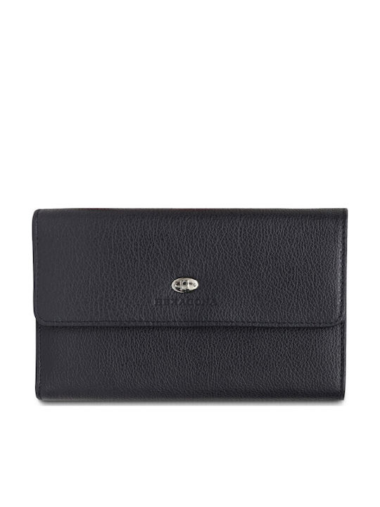 Hexagona Small Leather Women's Wallet Classic Blue