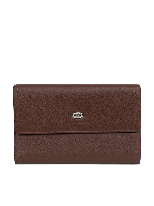 Small Leather Women's Wallet Classic Brown