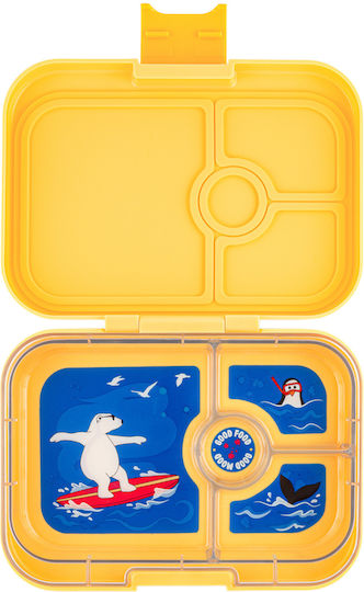 Yumbox Plastic Kids' Food Container Yellow