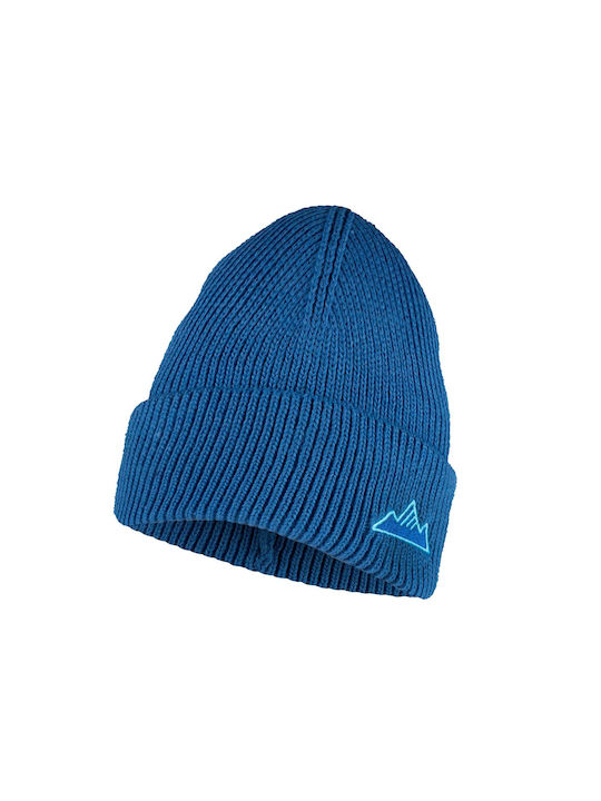 Buff KNITTED Kids Beanie Knitted Blue