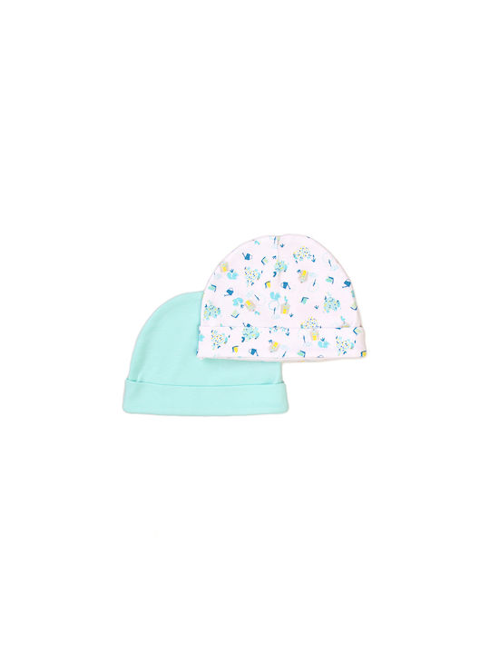 Minoti Kids Fabric Beanie White 2pcs