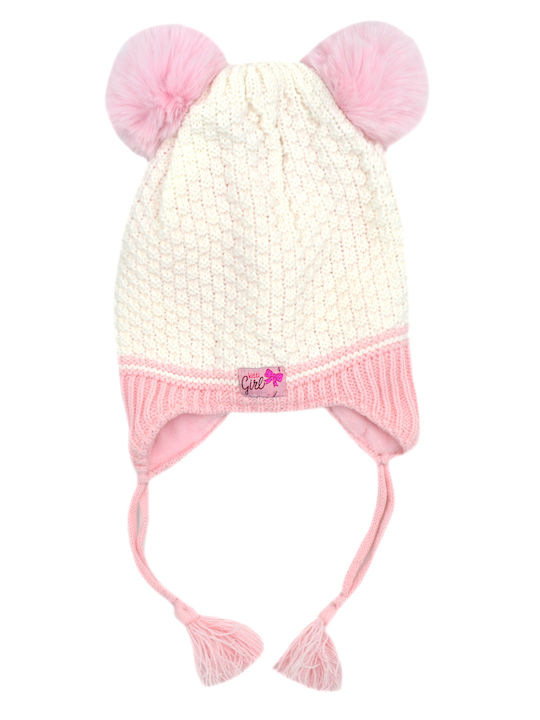 Kinder Mütze Gestrickt Weiß