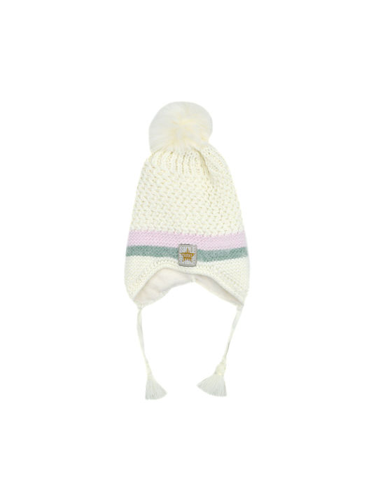 Extan Bebe Kids Beanie Knitted White