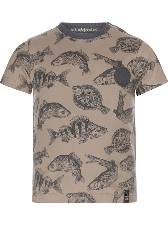 Kinder-T-Shirt Beige