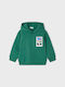 Mayoral Kids Sweatshirt with Hood and Pocket Green