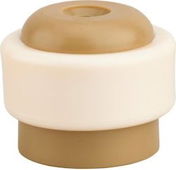 Adhesive Plastic Door Stopper Beige