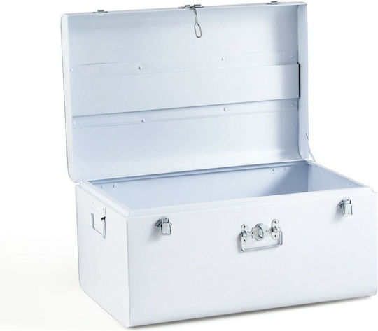 La Redoute Interieurs Dekorative Truhe Metallisch Weiß 57x38x29cm