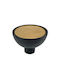 Viefe Buton Mobilier din Lemn & Plastic în Culoare Negru Φ45mm 0489045NM223 1buc