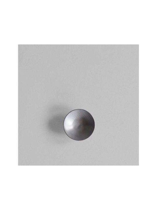 101 Copenhagen Knopf Möbelgriff aus Metallisch in Silber Farbe Ø45mm 223005 1Stück