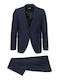 Drive Men's Suit with Vest Blue