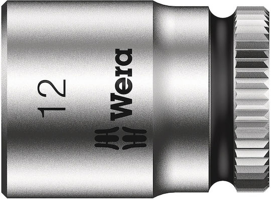 Wera ZYKLOP Nuss Sechskant mit Vierkant-Antrieb 1/4" Durchmesser 12mm 1Stück