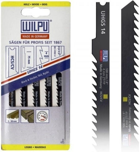 Wilpu 10980 Λάμες για Ξύλο 100mm 5τμχ