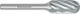 Karnasch Cutter Bit Hartmetall für Aluminium 16mm x 25mm x 6mm
