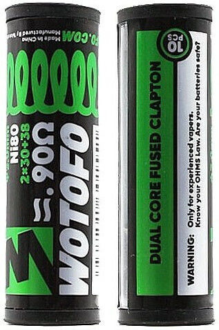 Wotofo Ni80 Dual Core Fused Clapton 10Stück