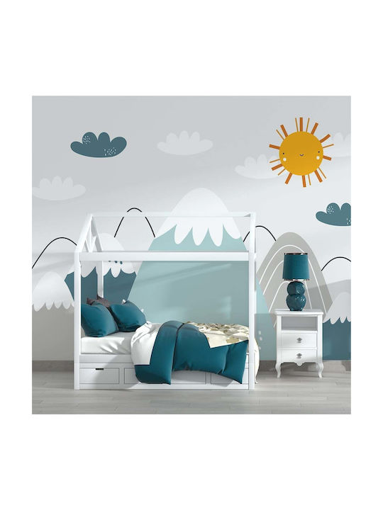 Caravelshop Embossed Kids Paper Wallpaper L250xH270cm