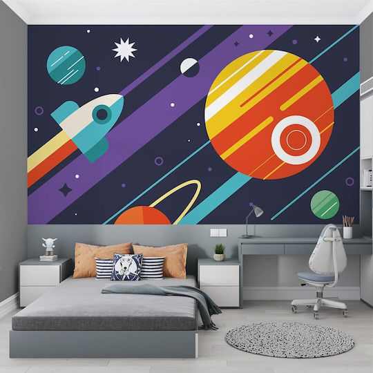 Caravelshop Embossed Kids Paper Wallpaper L400xH270cm