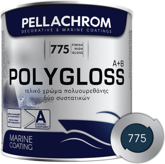 Pellachrom Polygloss A+B Boat Superstructure Colour 0.75L Blue
