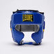 Leone 1947 Adult Full Face Boxing Headgear Synthetic Leather Blue