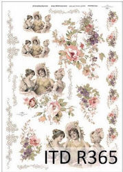 ITD Collection ITD 21x29cm Vintage Ριζόχαρτο De...