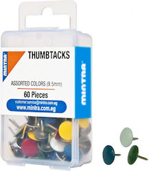 Mintra 60 Drawing Pins 9.5mm 94365
