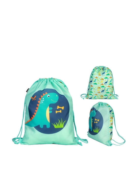 Total Gift Kinder Rucksack Beuteltasche Grün 32cmcm Total Gift Kinder Rucksack Beuteltasche Grün 32cmcm