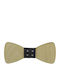 JFashion Baby Wooden Bow Tie Beige