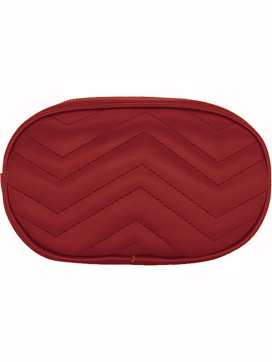Gift-Me Magazin online pentru femei Piele Bum Bag pentru Talie Roșu